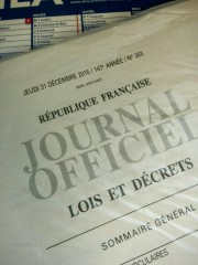 Dernier Journal officiel au format papier